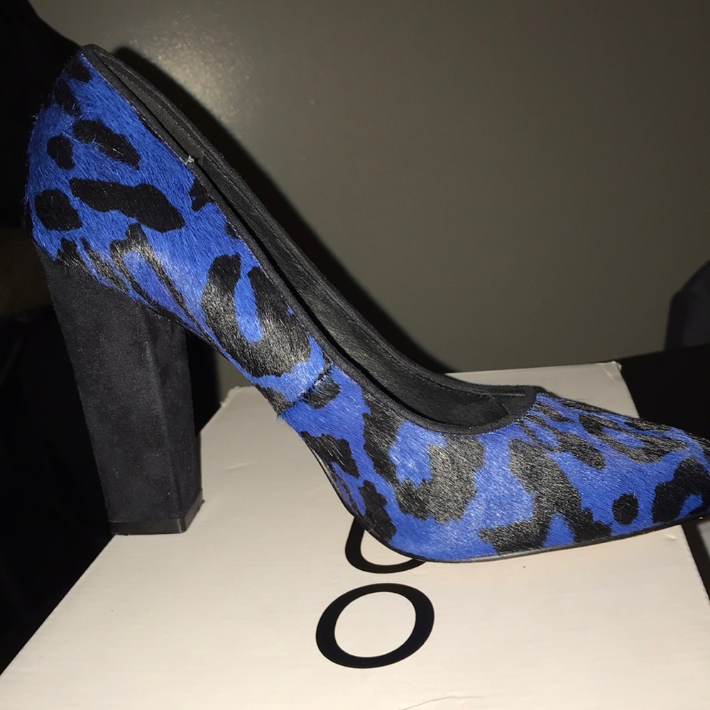 Blue and black Aldo shoes